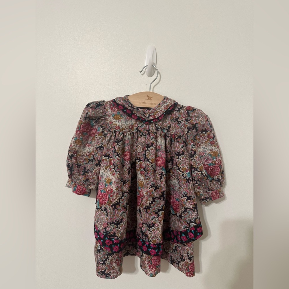 VINTAGE Mousefeathers toddler blouse dress 2T